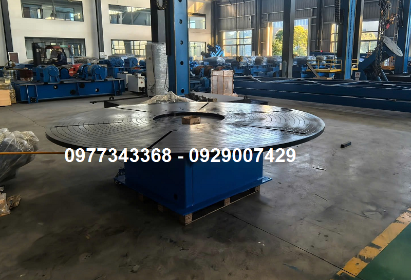 Bàn xoay hàn tự động – Bàn gá mặt bích thủy lực